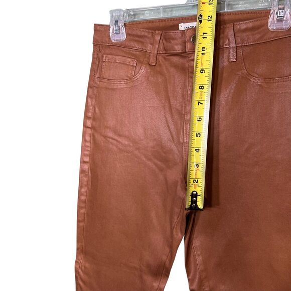 L'Agence Margot Jeans Womens 31 Brown Java Coated High Rise Skinny Pants USA - Picture 9 of 11